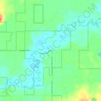 Leota topographic map, elevation, terrain