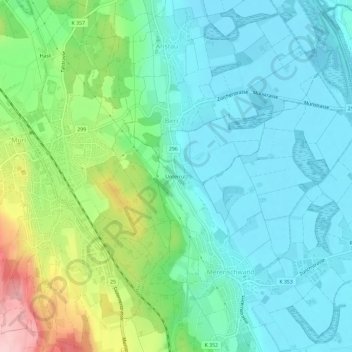 Unterrüti topographic map, elevation, terrain