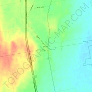 Ingraham topographic map, elevation, terrain