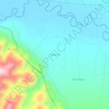 Kapiroe topographic map, elevation, terrain