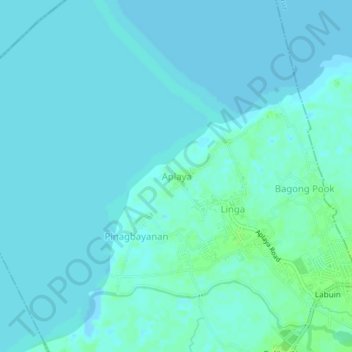 Aplaya topographic map, elevation, terrain