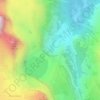Bow Glacier Falls topographic map, elevation, terrain
