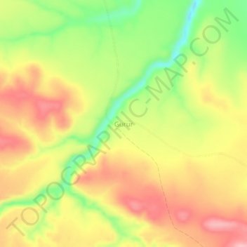 Gurur topographic map, elevation, terrain