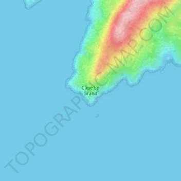 Cape Le Grand topographic map, elevation, terrain