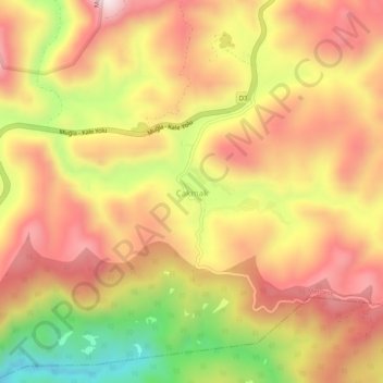 Çakmak topographic map, elevation, terrain