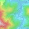 Mirveti Waterfall topographic map, elevation, terrain
