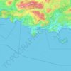Les Deux Frères topographic map, elevation, terrain