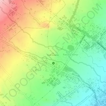 Bukit Kusambi topographic map, elevation, terrain