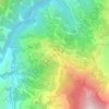 Coroico topographic map, elevation, terrain