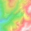 Bénétant topographic map, elevation, terrain