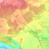 Cane End topographic map, elevation, terrain