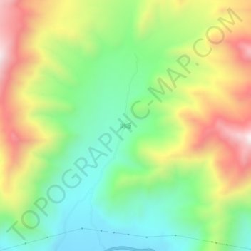 Gangga topographic map, elevation, terrain