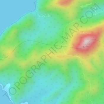 Paran topographic map, elevation, terrain