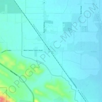 Byron topographic map, elevation, terrain