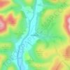 Arkleton topographic map, elevation, terrain