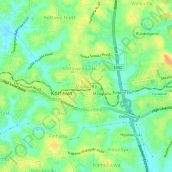 Malapalla topographic map, elevation, terrain