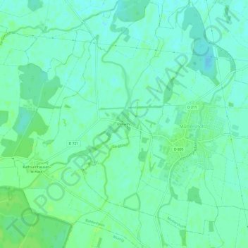 Ehnwihr topographic map, elevation, terrain