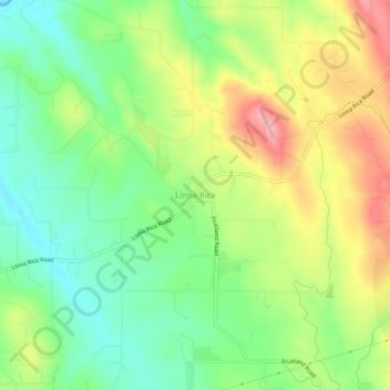 Loma Rica topographic map, elevation, terrain