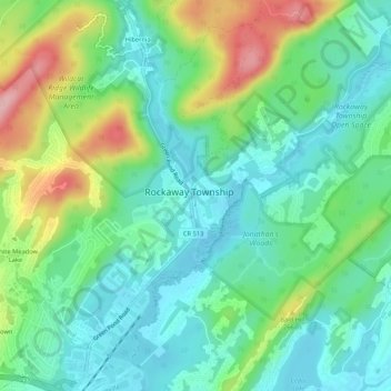 Beach Glen topographic map, elevation, terrain