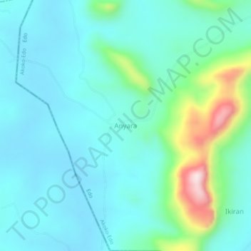 Anyara topographic map, elevation, terrain