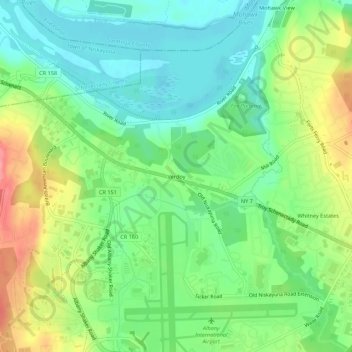 Verdoy topographic map, elevation, terrain