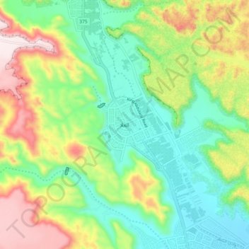 Al-'Ula topographic map, elevation, terrain
