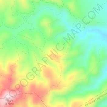 la Garrotxa topographic map, elevation, terrain