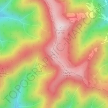 1213 topographic map, elevation, terrain