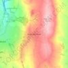 Biddulph Moor topographic map, elevation, terrain