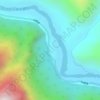 易贡茶场 topographic map, elevation, terrain