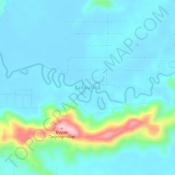 Bambalaga topographic map, elevation, terrain