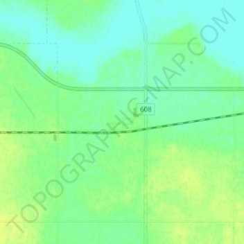 Mazenod topographic map, elevation, terrain