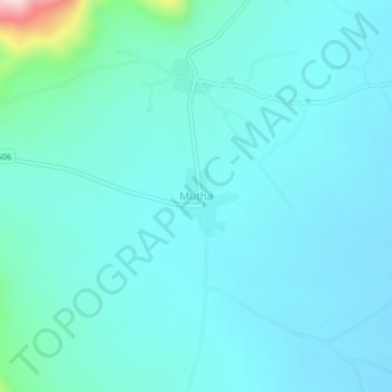 Mutha topographic map, elevation, terrain