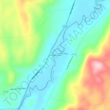 West Edmeston topographic map, elevation, terrain