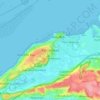 Portishead topographic map, elevation, terrain