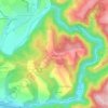 La Glène topographic map, elevation, terrain