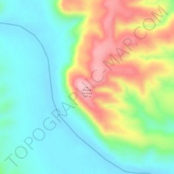 Mount Rankine topographic map, elevation, terrain