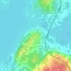 Waubaushene topographic map, elevation, terrain