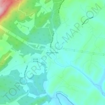 Mountain Falls topographic map, elevation, terrain