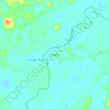 Pangkut topographic map, elevation, terrain