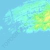 Titran topographic map, elevation, terrain