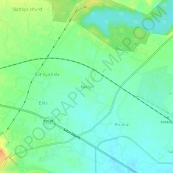 Naina topographic map, elevation, terrain