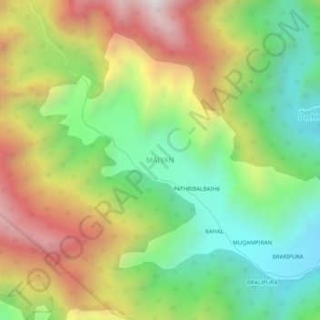 MAIYAN topographic map, elevation, terrain