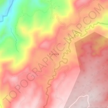 Eureka topographic map, elevation, terrain