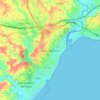 Bajos de Haina topographic map, elevation, terrain