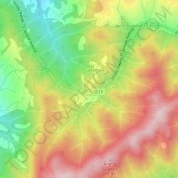 Il Torrino topographic map, elevation, terrain