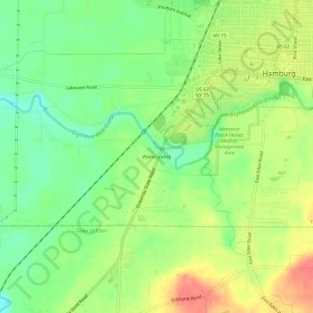 Water Valley topographic map, elevation, terrain