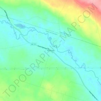 Westdale topographic map, elevation, terrain