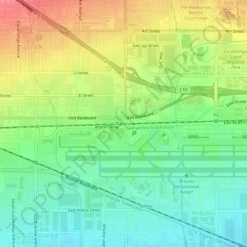 Racimo topographic map, elevation, terrain