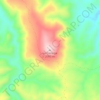 La Cienega topographic map, elevation, terrain